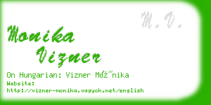 monika vizner business card